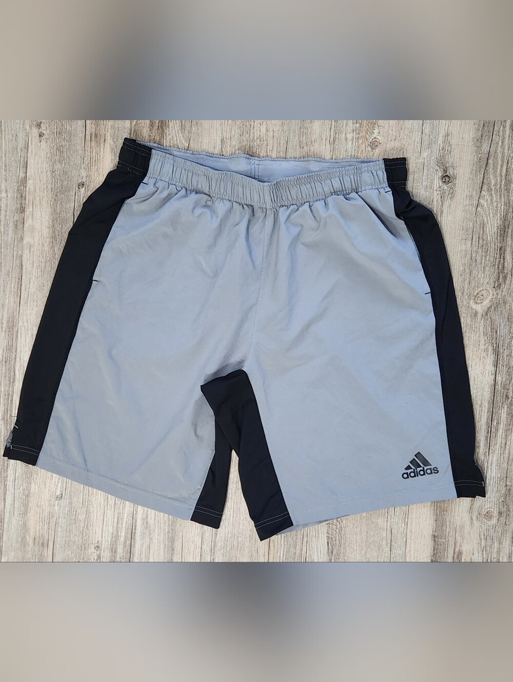 Adidas Breathable Woven Training Shorts Grey/Black Men's XL "10